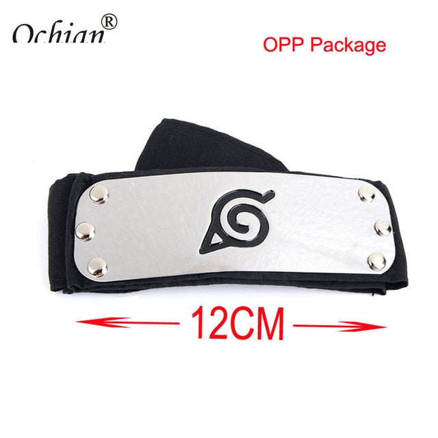 Black Leaf Village Headband for Naruto Cosplay Costume Kakashi Itachi akatsuki madara headband Cartoon Accessories Toy Gifts