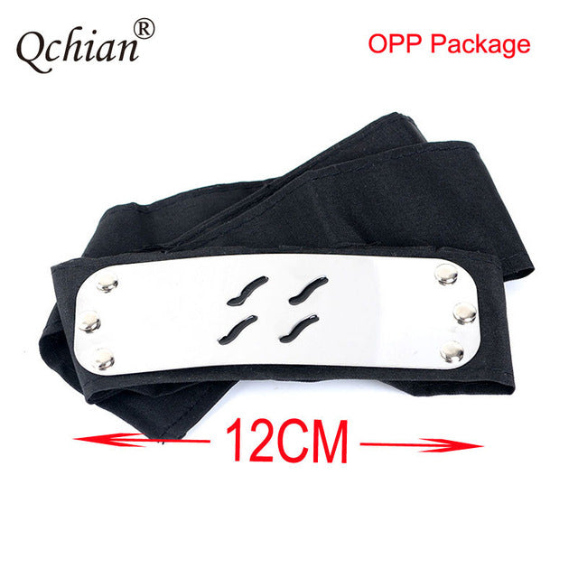 Black Leaf Village Headband for Naruto Cosplay Costume Kakashi Itachi akatsuki madara headband Cartoon Accessories Toy Gifts