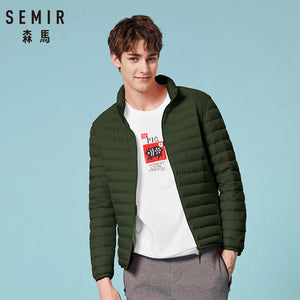 SEMIR 2019 Down Jacket Men Winter Portability Warm 90% White Duck Down Hooded Man Coat jaqueta masculino chaqueta hombre