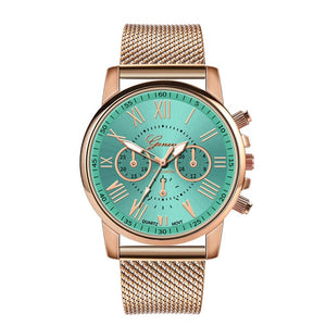 Luxury Quartz Watch For Women Female Men Lovers Couple mujer Wristwatch Milanese Stainless Steel Dial Band 2019 New Arrival