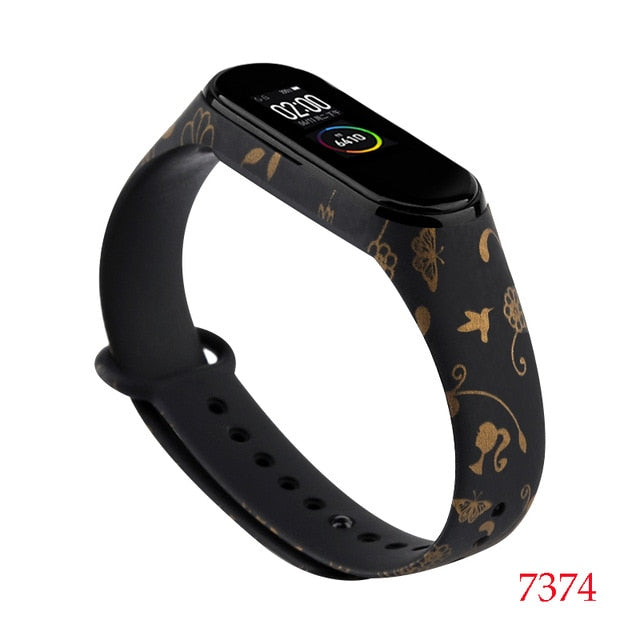 For Xiaomi Mi Band 4 3 Strap Metal buckle silicone wrist strap miband 3 accessories bracelet Miband 4 watchband Avengers Pattern