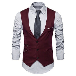 HEFLASHOR 2019 3Pc (jacket + Vest + Trouser) Male Business Dress Cultivate Spring Suit Solid Casual Office Suit Wedding Suits