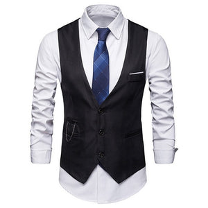 HEFLASHOR 2019 3Pc (jacket + Vest + Trouser) Male Business Dress Cultivate Spring Suit Solid Casual Office Suit Wedding Suits