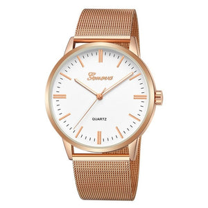 Fashion ladies Wristwatch stainless steel mesh strap quartz watch simple casual Wristwatch exquisite Wristwatch