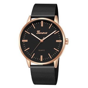 Fashion ladies Wristwatch stainless steel mesh strap quartz watch simple casual Wristwatch exquisite Wristwatch