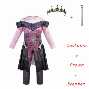 Pink Audrey Costumes girl Halloween Costumes for Kids Fancy Party women Costume evie descendants 3 Mal Cosplay Fantasia costumes