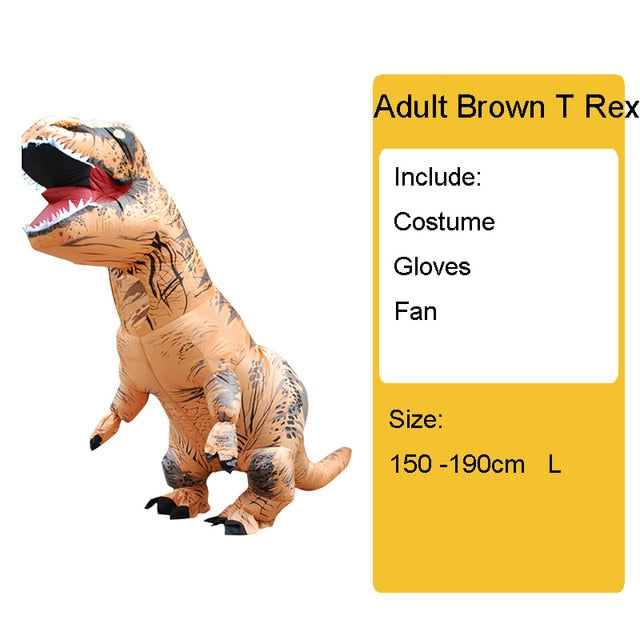 Adult Kids Inflatable Dinosaur Costume T REX women Men Costumes dinosaur Alien Halloween Party Fancy Dress suit Carnival Cosplay