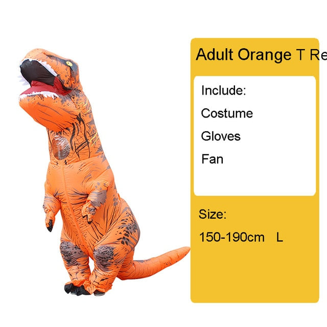 Adult Kids Inflatable Dinosaur Costume T REX women Men Costumes dinosaur Alien Halloween Party Fancy Dress suit Carnival Cosplay