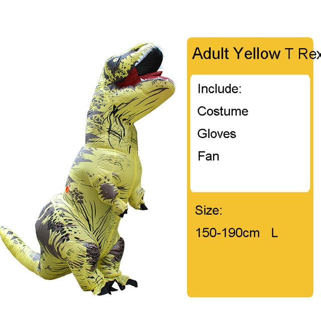 Adult Kids Inflatable Dinosaur Costume T REX women Men Costumes dinosaur Alien Halloween Party Fancy Dress suit Carnival Cosplay