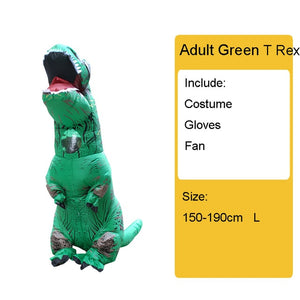 Adult Kids Inflatable Dinosaur Costume T REX women Men Costumes dinosaur Alien Halloween Party Fancy Dress suit Carnival Cosplay