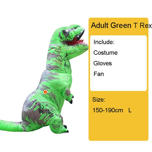 Adult Kids Inflatable Dinosaur Costume T REX women Men Costumes dinosaur Alien Halloween Party Fancy Dress suit Carnival Cosplay