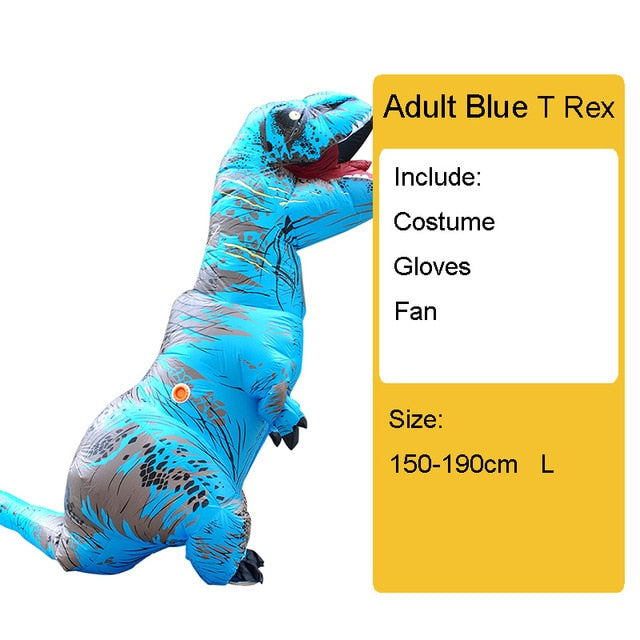 Adult Kids Inflatable Dinosaur Costume T REX women Men Costumes dinosaur Alien Halloween Party Fancy Dress suit Carnival Cosplay