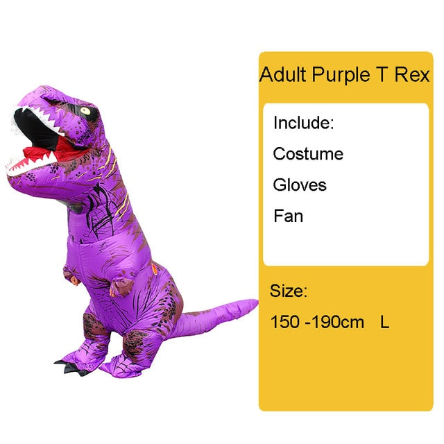 Adult Kids Inflatable Dinosaur Costume T REX women Men Costumes dinosaur Alien Halloween Party Fancy Dress suit Carnival Cosplay