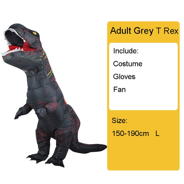 Adult Kids Inflatable Dinosaur Costume T REX women Men Costumes dinosaur Alien Halloween Party Fancy Dress suit Carnival Cosplay