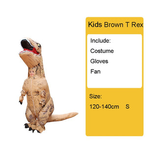 Adult Kids Inflatable Dinosaur Costume T REX women Men Costumes dinosaur Alien Halloween Party Fancy Dress suit Carnival Cosplay