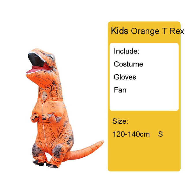 Adult Kids Inflatable Dinosaur Costume T REX women Men Costumes dinosaur Alien Halloween Party Fancy Dress suit Carnival Cosplay