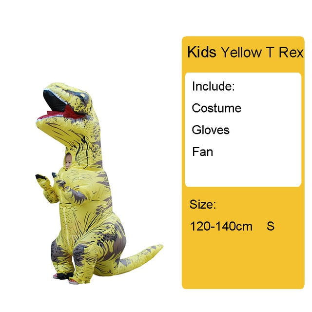 Adult Kids Inflatable Dinosaur Costume T REX women Men Costumes dinosaur Alien Halloween Party Fancy Dress suit Carnival Cosplay