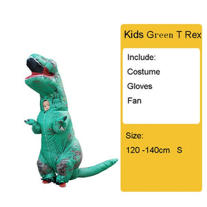 Adult Kids Inflatable Dinosaur Costume T REX women Men Costumes dinosaur Alien Halloween Party Fancy Dress suit Carnival Cosplay