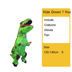 Adult Kids Inflatable Dinosaur Costume T REX women Men Costumes dinosaur Alien Halloween Party Fancy Dress suit Carnival Cosplay