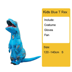 Adult Kids Inflatable Dinosaur Costume T REX women Men Costumes dinosaur Alien Halloween Party Fancy Dress suit Carnival Cosplay