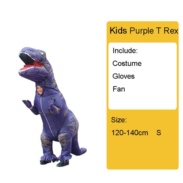 Adult Kids Inflatable Dinosaur Costume T REX women Men Costumes dinosaur Alien Halloween Party Fancy Dress suit Carnival Cosplay