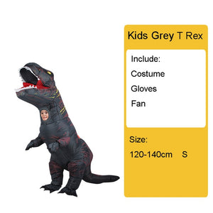 Adult Kids Inflatable Dinosaur Costume T REX women Men Costumes dinosaur Alien Halloween Party Fancy Dress suit Carnival Cosplay