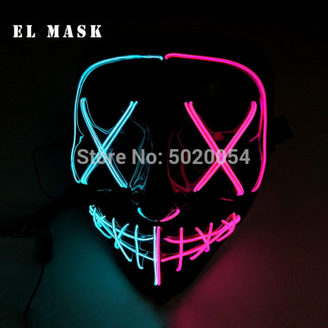 Classic EL Wire Clothing Neon Led Costume Dance Light Up Glowing Costume Men Halloween Christmas Flashing Suit