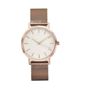 2018 New ROSEFIELD Famous Brand Casual Quartz Watch Women Metal Mesh Stainless Steel Dress Watches Relogio Feminino Clock