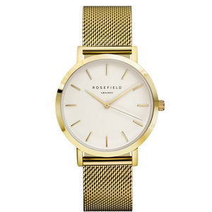 2018 New ROSEFIELD Famous Brand Casual Quartz Watch Women Metal Mesh Stainless Steel Dress Watches Relogio Feminino Clock