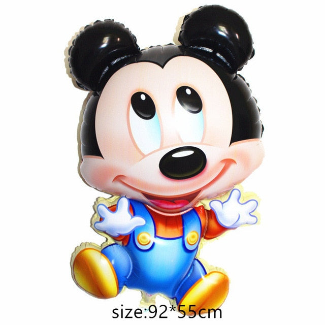 Giant Mickey Minnie Mouse Balloon Cartoon Foil Balloon Kids Birthday Party Decorations Classic Toys Gift cartoon hat