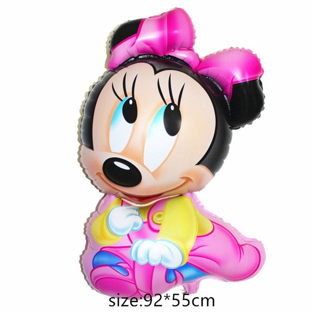 Giant Mickey Minnie Mouse Balloon Cartoon Foil Balloon Kids Birthday Party Decorations Classic Toys Gift cartoon hat