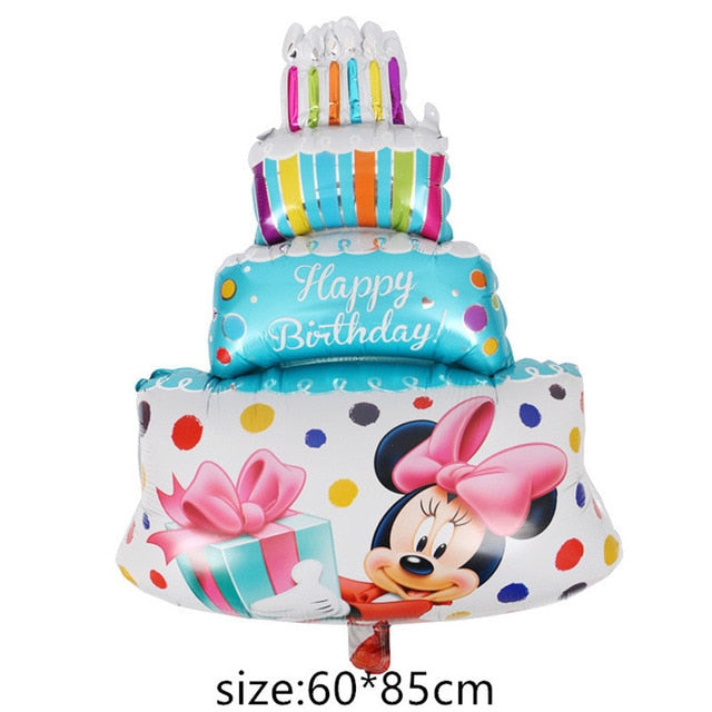 Giant Mickey Minnie Mouse Balloon Cartoon Foil Balloon Kids Birthday Party Decorations Classic Toys Gift cartoon hat