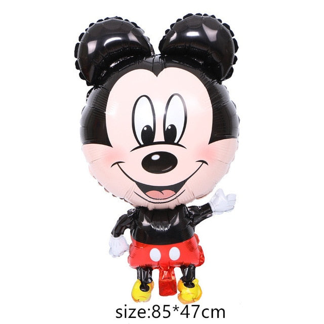 Giant Mickey Minnie Mouse Balloon Cartoon Foil Balloon Kids Birthday Party Decorations Classic Toys Gift cartoon hat