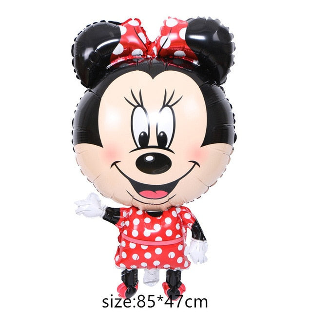 Giant Mickey Minnie Mouse Balloon Cartoon Foil Balloon Kids Birthday Party Decorations Classic Toys Gift cartoon hat