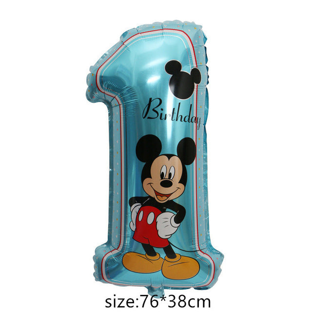 Giant Mickey Minnie Mouse Balloon Cartoon Foil Balloon Kids Birthday Party Decorations Classic Toys Gift cartoon hat