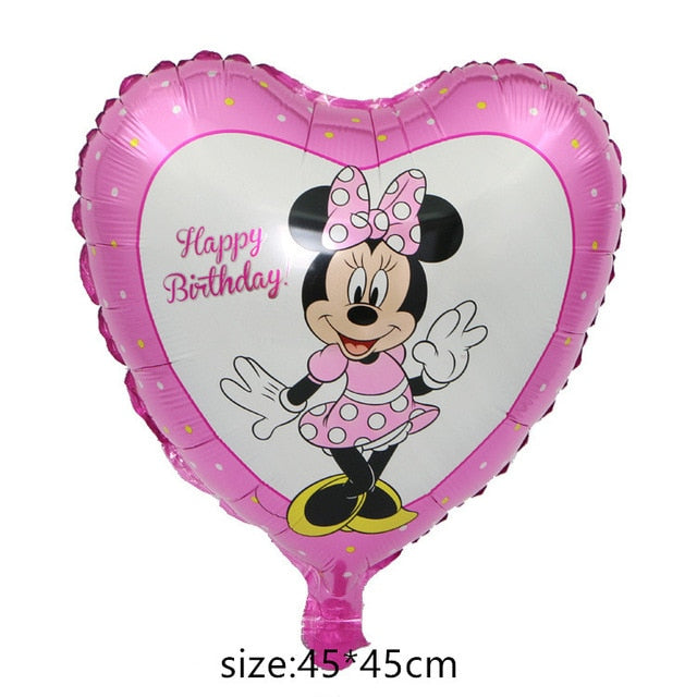 Giant Mickey Minnie Mouse Balloon Cartoon Foil Balloon Kids Birthday Party Decorations Classic Toys Gift cartoon hat