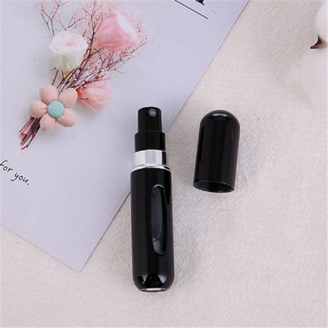 Fashion Mini Refillable Perfume Bottle Canned Air Spray Bottom Pump Perfume Atomization for Travel 5ml Travel needs drop