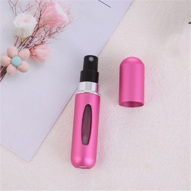 Fashion Mini Refillable Perfume Bottle Canned Air Spray Bottom Pump Perfume Atomization for Travel 5ml Travel needs drop