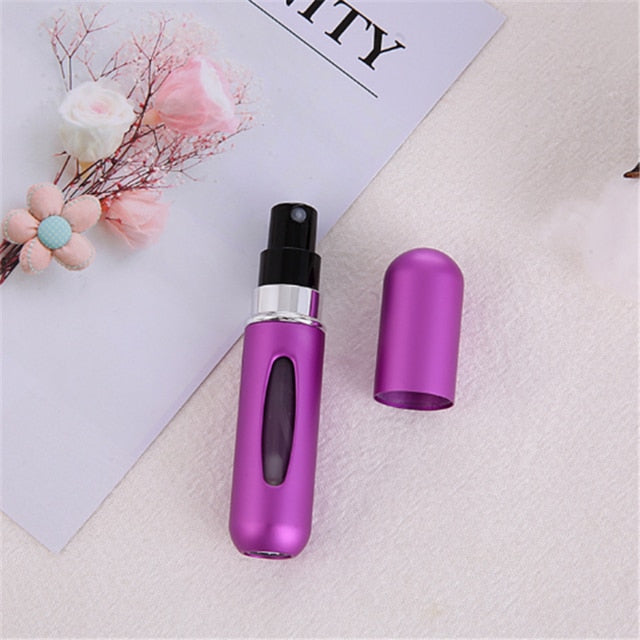 Fashion Mini Refillable Perfume Bottle Canned Air Spray Bottom Pump Perfume Atomization for Travel 5ml Travel needs drop