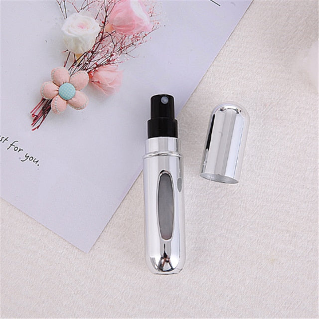 Fashion Mini Refillable Perfume Bottle Canned Air Spray Bottom Pump Perfume Atomization for Travel 5ml Travel needs drop