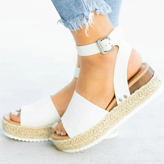 Women Sandals Plus Size Wedges Shoes For Women High Heels Sandals Summer Shoes 2019 Flip Flop Chaussures Femme Platform Sandals