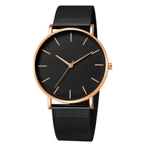 Simplicity Modern Quartz Watch Women Mesh Stainless Steel Bracelet High Quality Casual Wrist Watch for Woman Montre Femme D20