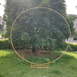 circle Wedding Arch Background Wrought Iron Shelf Decorative Props DIY Round Party Background Shelf Flower with Frame